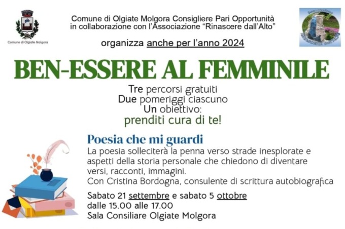 Tornano i laboratori di Ben-essere al femminile