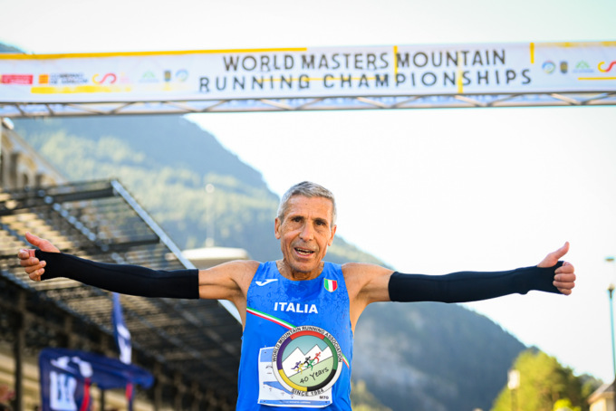 Aurelio Moscato trionfa ai Campionati del mondo master di corsa in montagna