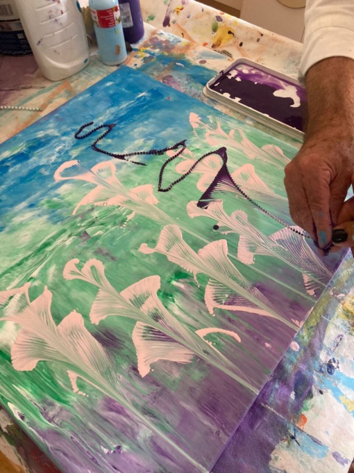 Libera-mente, la natura e il colore attraverso la Fluid Art Painting