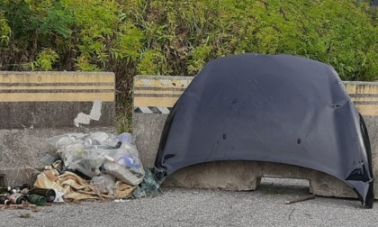 Rifiuti abbandonati in strada a Pontida, a segnalarli la referente Plastic Free di Lecco