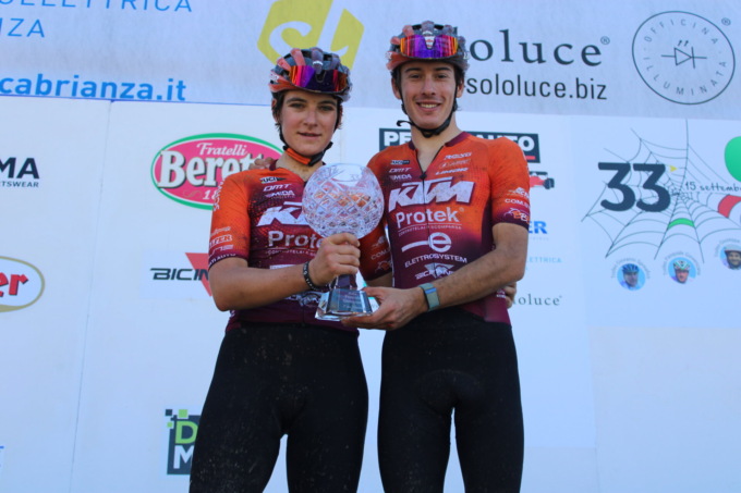 Marathon Bike della Brianza, storica doppietta del team Ktm Protek Elettrosystem con Andreas Vittone e Giorgia Marchet