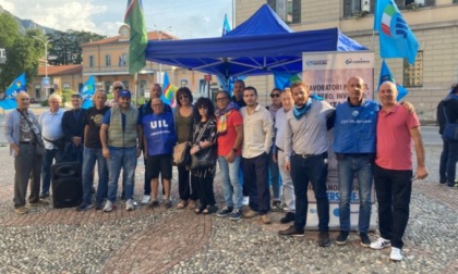 Il crollo del tetto della scuola media di Casatenovo tiene banco anche al presidio della Uil