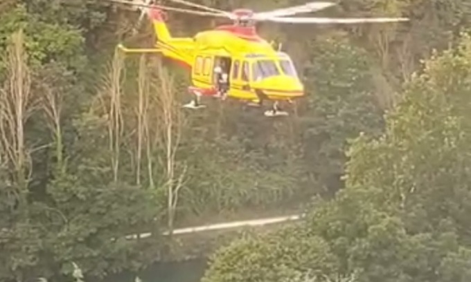 22enne in difficoltà nell’Adda, salvato dall’elisoccorso