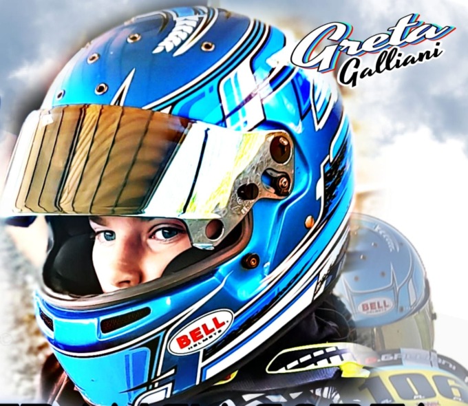 Greta Galliani in griglia di partenza per la finale internazionale Easykart by Birel