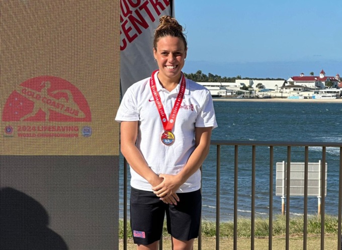 Anna Pirovano sul podio ai Campionati del mondo di salvamento in Australia