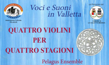 "Quattro violini per quattro stagioni", il 14 il Pelagus Ensemble a Cascina Buzzi