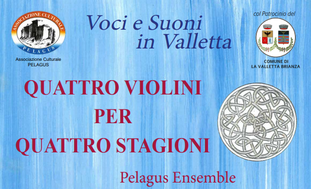“Quattro violini per quattro stagioni”, il 14 il Pelagus Ensemble a Cascina Buzzi