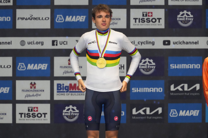 Alla Olgiate Molgora-Ghisallo il campione del mondo Lorenzo Finn