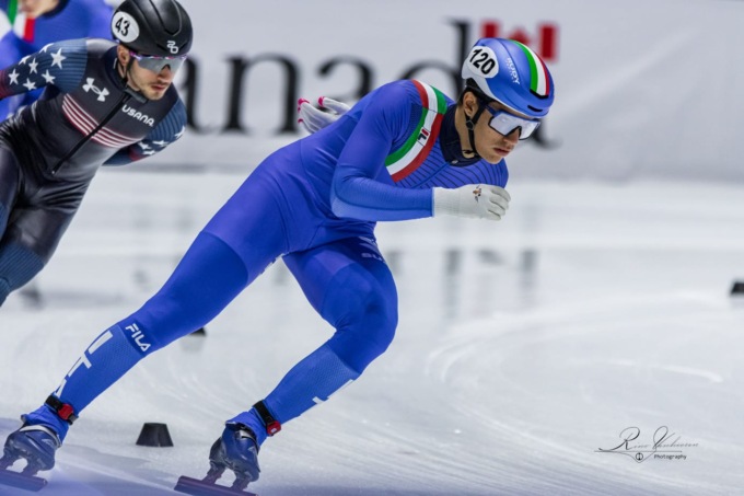 Lorenzo Previtali in finale con l’Italia di short track: “Livello ancora più alto dell’anno scorso, buone le sensazioni”