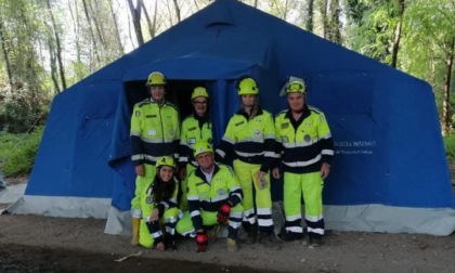 La Protezione civile di Chignolo d'Isola alle esercitazioni intercomunali a Bonate Sopra