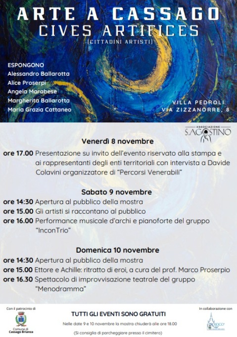 “Arte a Cassago”: arte, musica e spettacoli
