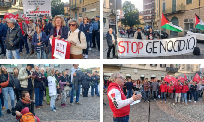 Lecco, presidio contro il Ddl Sicurezza: “La resistenza è un dovere”