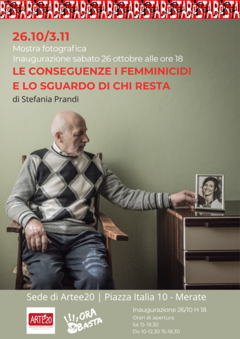 Ora Basta, in mostra “Le conseguenze” dei femminicidi e lo sguardo di chi resta