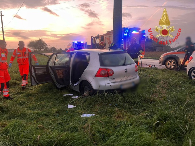 Grave incidente all’alba, due feriti