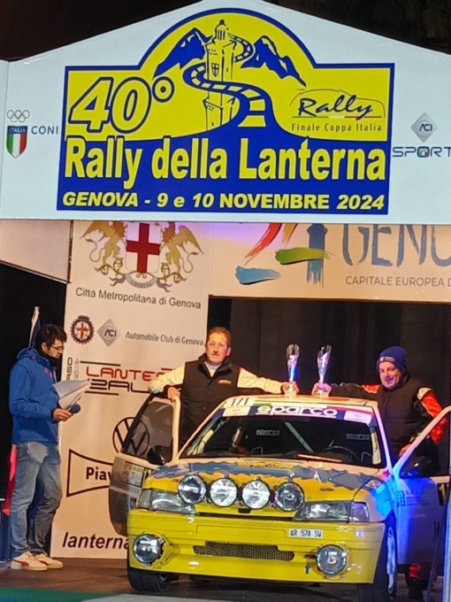 Rally della Lanterna, sul podio tricolore il cisanese Rota