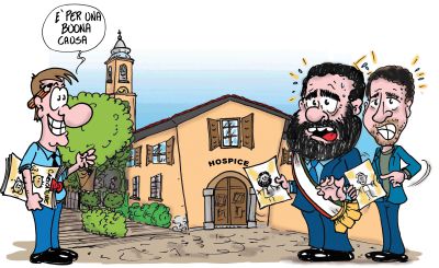 In mostra “Le caricature solidali di Gio” per sostenere la Fabio Sassi