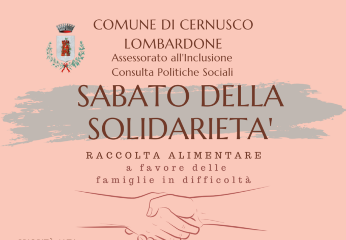 Raccolta alimentare con il “sabato della solidarietà”