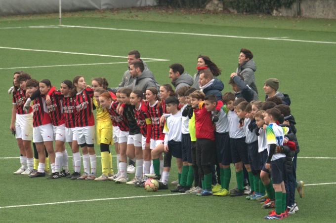 Osgb Merate, una partita da ricordare: gli Esordienti sfidano il Milan Femminile