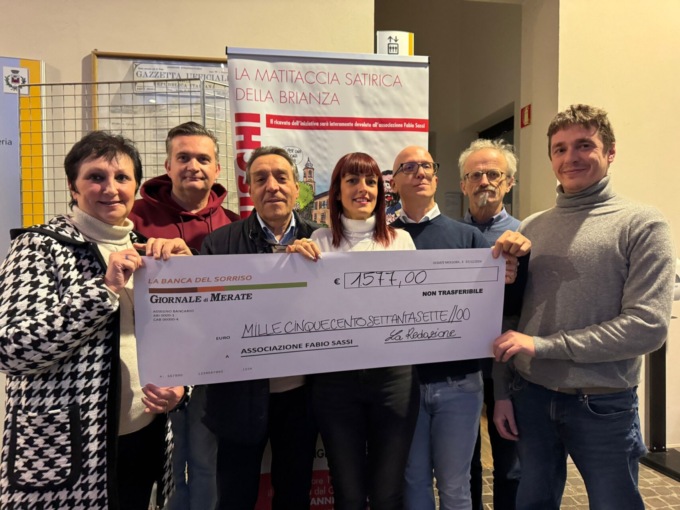 Grazie alle vignette di Giovanni Beduschi donati oltre 1500 euro alla Fabio Sassi