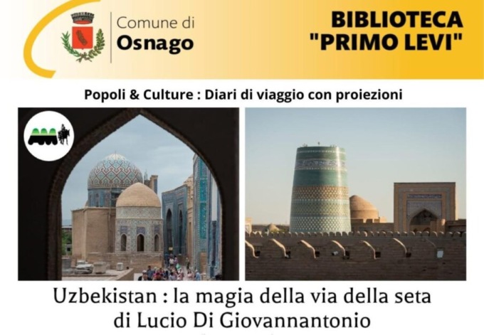 Osnago. “Popoli e culture”: si viaggia in Uzbekistan
