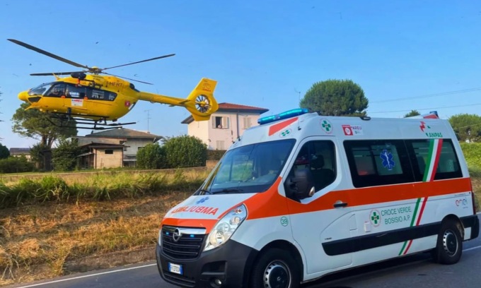 Incidente sul lavoro: si ribalta un cestello, due i feriti gravi
