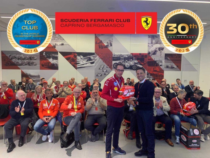 La Scuderia Ferrari Club Caprino Bergamasco riconfermata come primo club al mondo