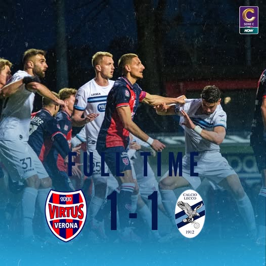 Virtus Verona riprende il Lecco: 1-1 nella 33ª giornata di Serie C
