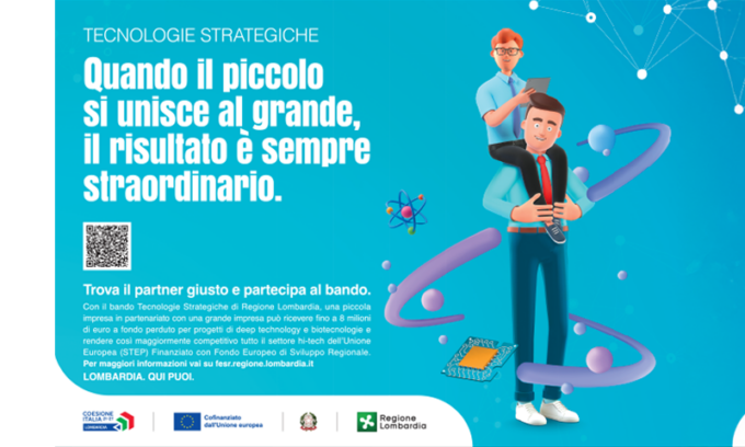 “Tecnologie Strategiche”: da Regione Lombardia 40 milioni ad alleanze tra Piccole e Grandi Imprese