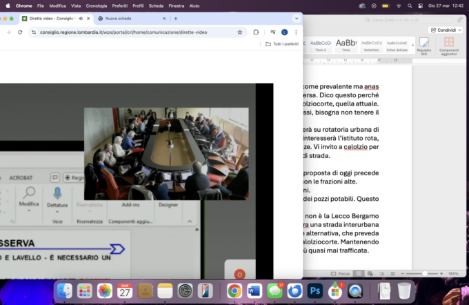 Lecco-Bergamo: oggi l’audizione in Commissione Territorio per la variante di Vercurago