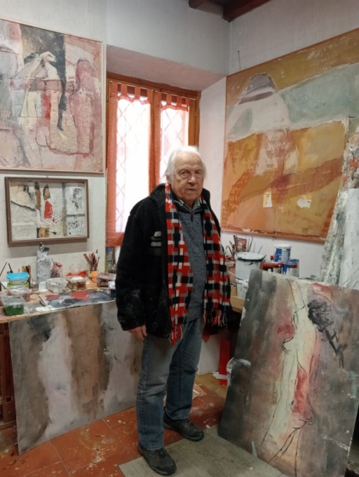 L’artista Bruno Freddi: “Ho problemi di vista, ormai dipingo nella nebbia”