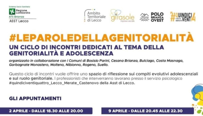 Un ciclo di incontri dedicati al tema della genitorialità e dell’adolescenza