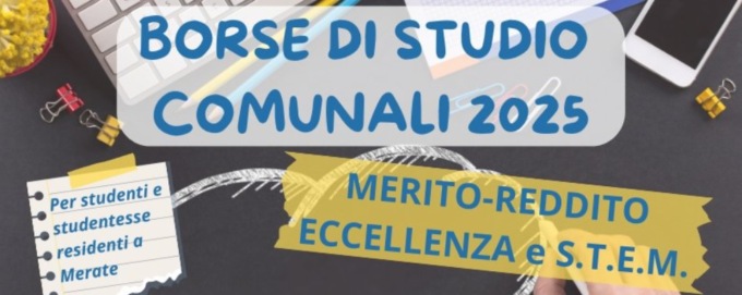 Borse di studio Merate, tre i bandi pubblicati dal Comune