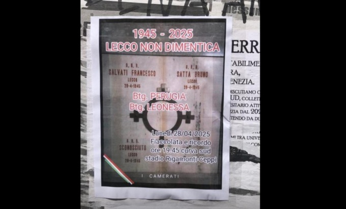 Dopo il 25 aprile spunta il manifesto di una fiaccolata in ricordo dei caduti della Repubblica Sociale