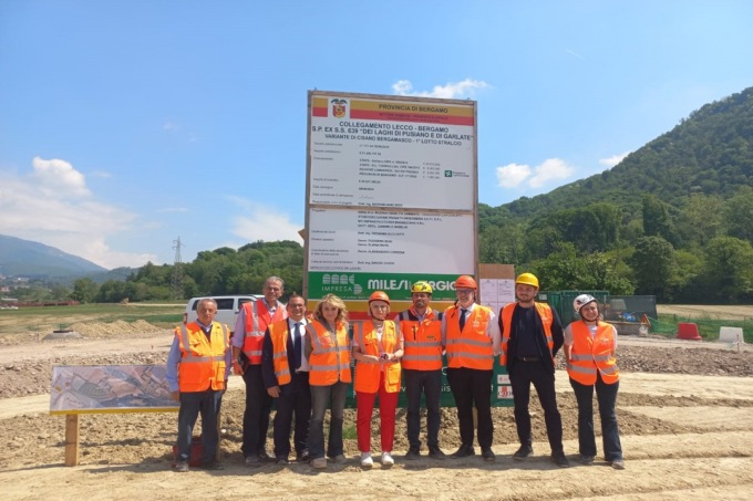 Lecco-Bergamo: procedono i lavori per la Variante di Cisano