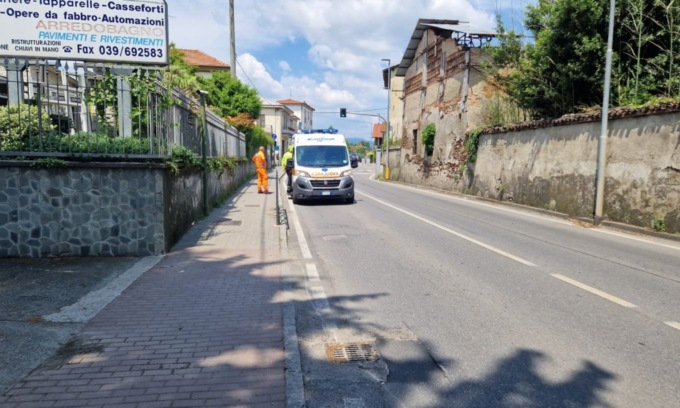 Scontro auto moto sulla provinciale: arriva l’elisoccorso