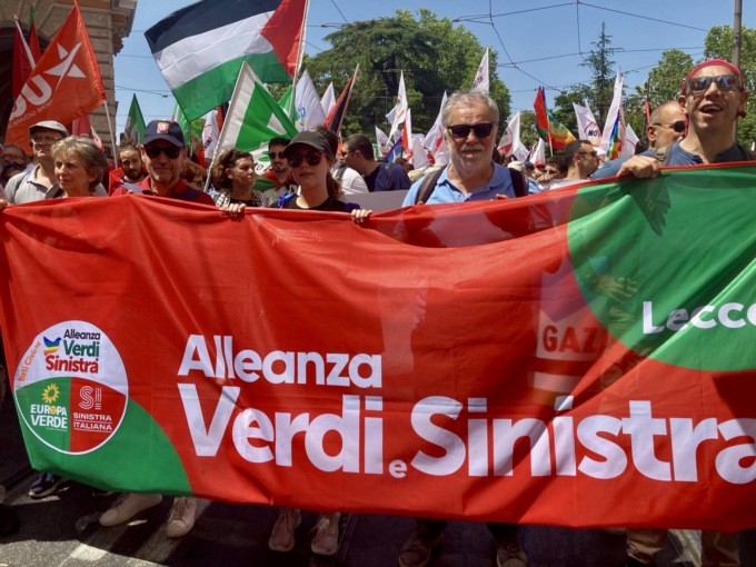 Manifestazione per la pace a Roma: presente anche Alleanza Verdi e Sinistra Lecco