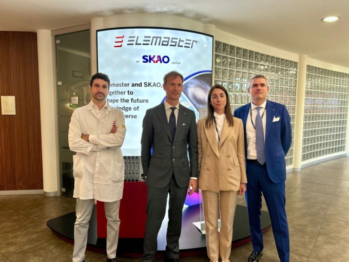 Il Presidente del Consiglio regionale Federico Romani in visita a Elemaster