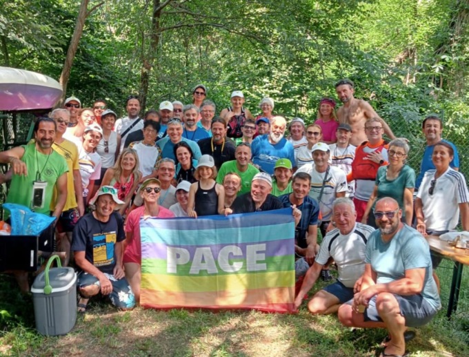 Da Olginate a Calusco d’Adda: una pagaiata per la pace nel mondo