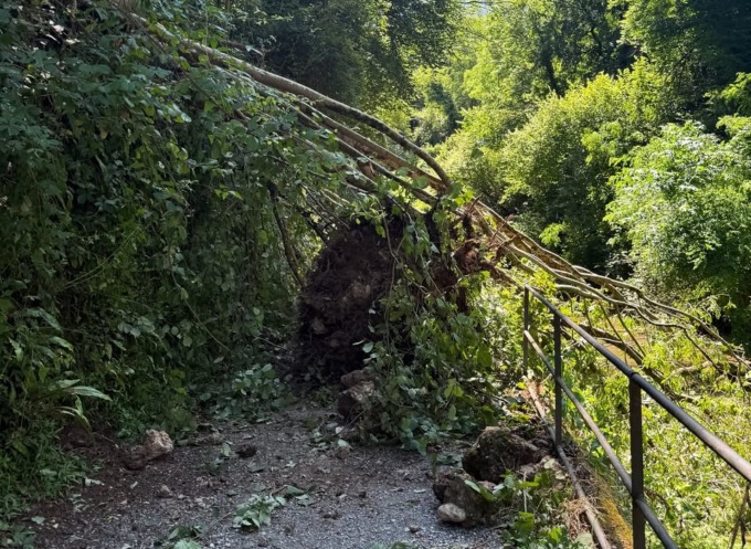 Maltempo: una nuova frana “si abbatte” sullo Stallazzo