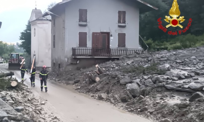 Maltempo in Valtellina: continua l’intervento dei soccorritori lecchesi