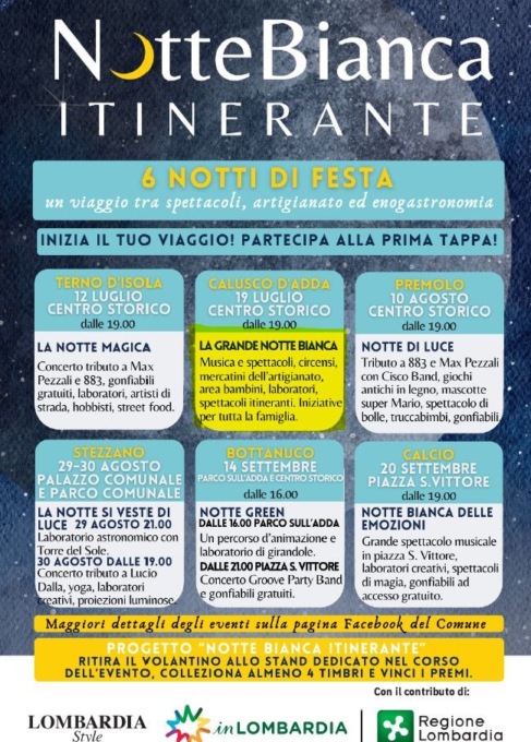 Sei paesi in festa: arriva “La Notte Bianca Itinerante”