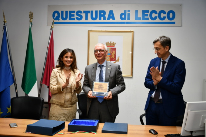 Il prefetto Sergio Pomponio lascia Lecco: il saluto della Polizia di Stato