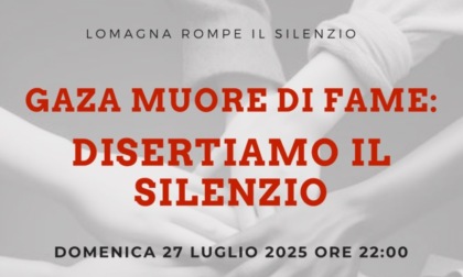 Lomagna rompe il silenzio sul genocidio a Gaza: “Facciamo rumore”