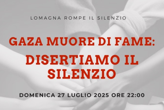 Lomagna rompe il silenzio sul genocidio a Gaza: “Facciamo rumore”