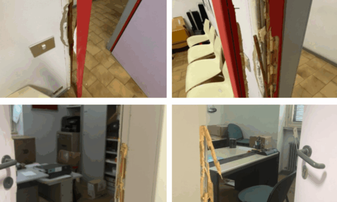 Raid vandalico, devastate le sedi delle associazioni