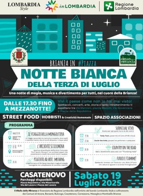 “Brianza in #Piazza”: è tutto pronto per la Notte Bianca