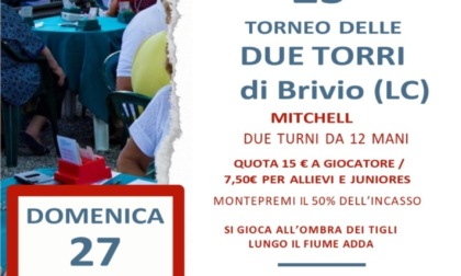 Il Bridge Club Merate organizza il “Torneo delle due torri”