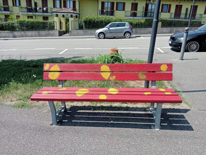 A Montevecchia i ragazzi sistemano la “panchina dei… limoni”
