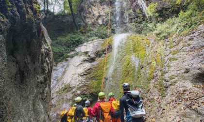 Soccorso alpino, giornata di formazione in forra LE FOTO