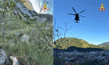 Valmadrera, vigile del fuoco colpito da un sasso durante un soccorso in montagna